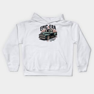 Classic vintage pickup truck, Epic Era Kids Hoodie